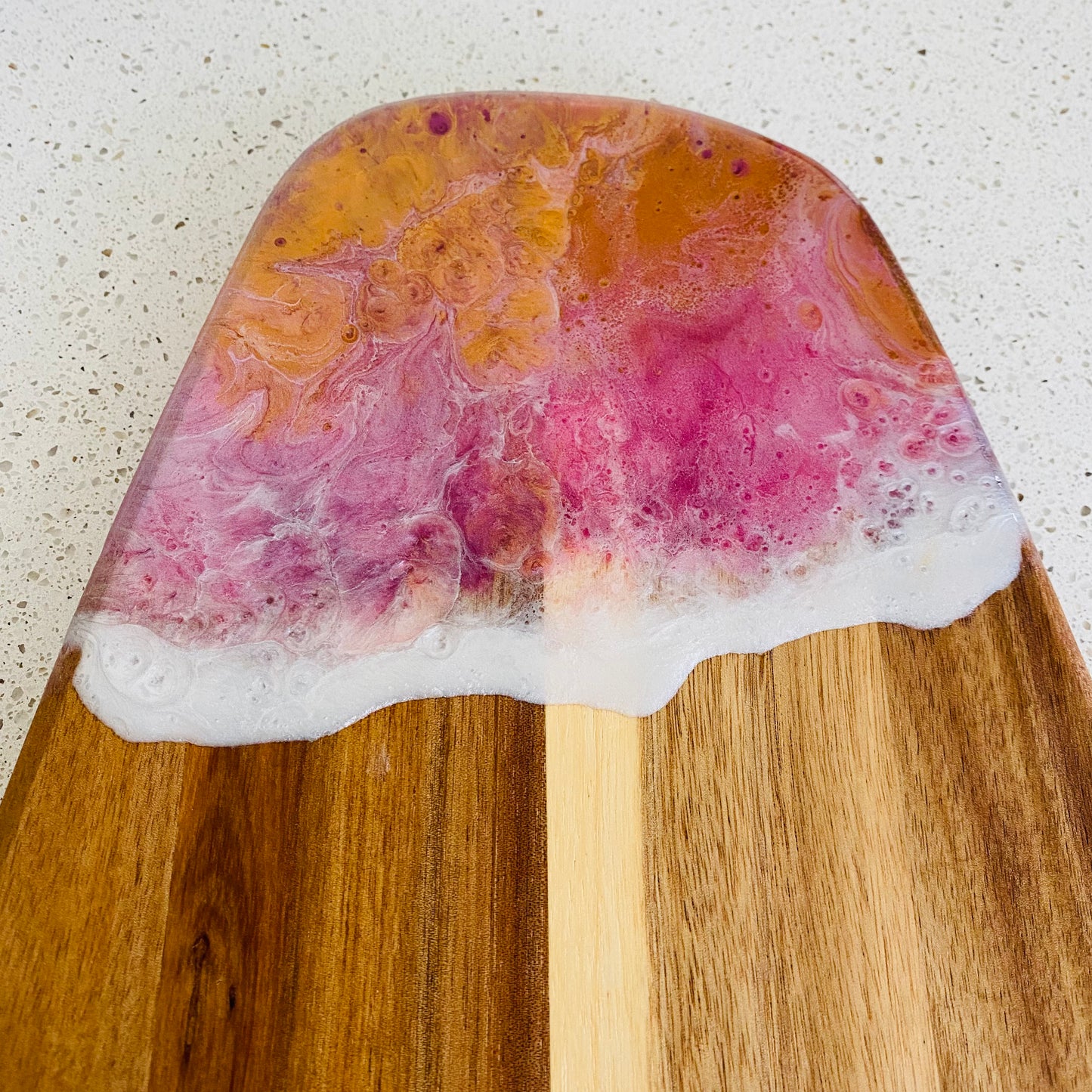 Borrelplank pink/orange dip(groot)