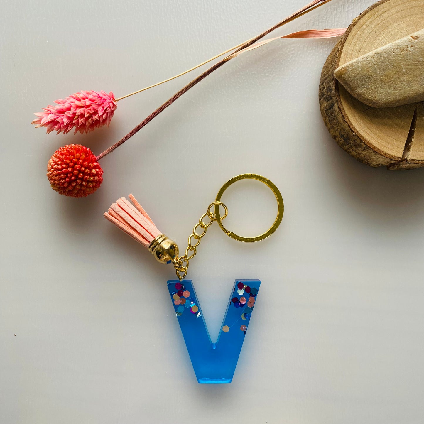 V - pinky blauw